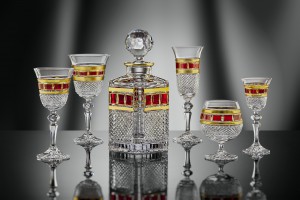 Crystal whisky glasses