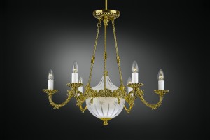Babylon - gold crystal chandelier