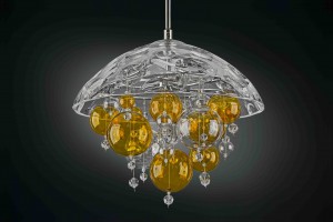 Bubbles - non-traditional crystal glass light