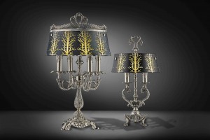 Black-gold table lamps