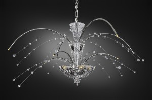 Fountain - modern crystal chandelier
