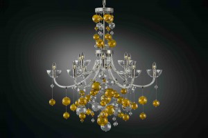 Bubble - original crystal glass chandelier