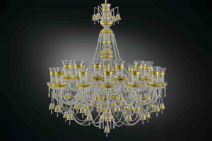Menuet - Gold decorated chandelier